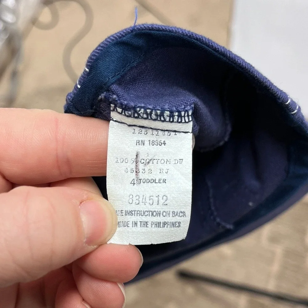 Vintage‎ 1990's Toddlers Navy Plaid 